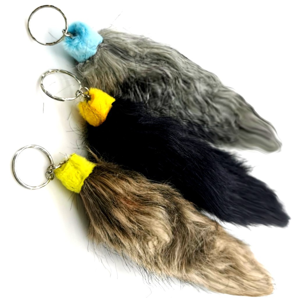 GANTUNGAN TAS  BULU - GANTUNGAN KUNCI MEWAH FASHION WANITA PRIA AKSESORIS