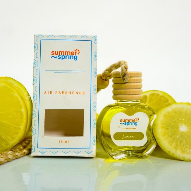 Pengharum Ruangan Aroma Lemon Botol Apel Summer Spring Pengharum Mobil Kamar Aromaterapi Segar