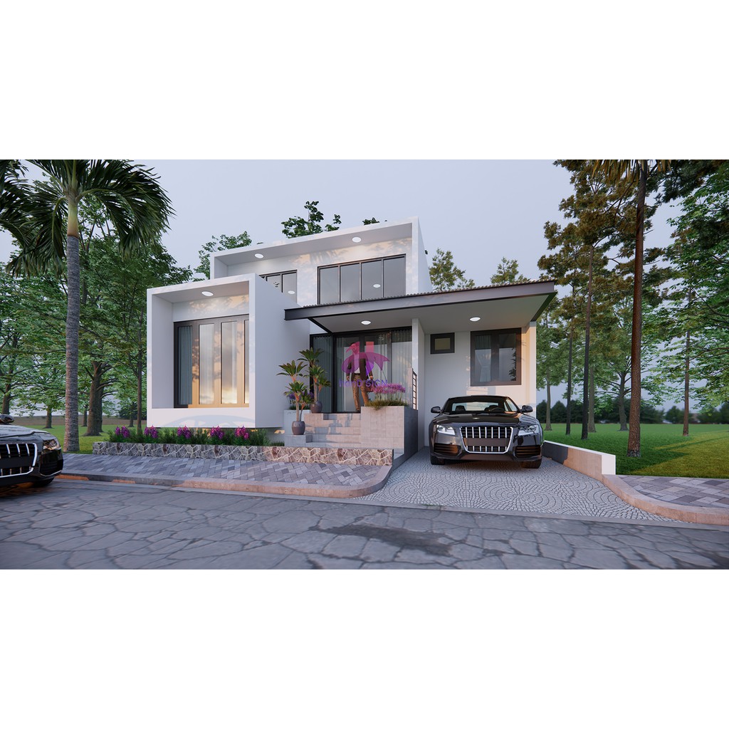 Jual JASA DESAIN RUMAH Desain Rumah Minimalis Modern Tipe 96 132m Indonesia Shopee Indonesia