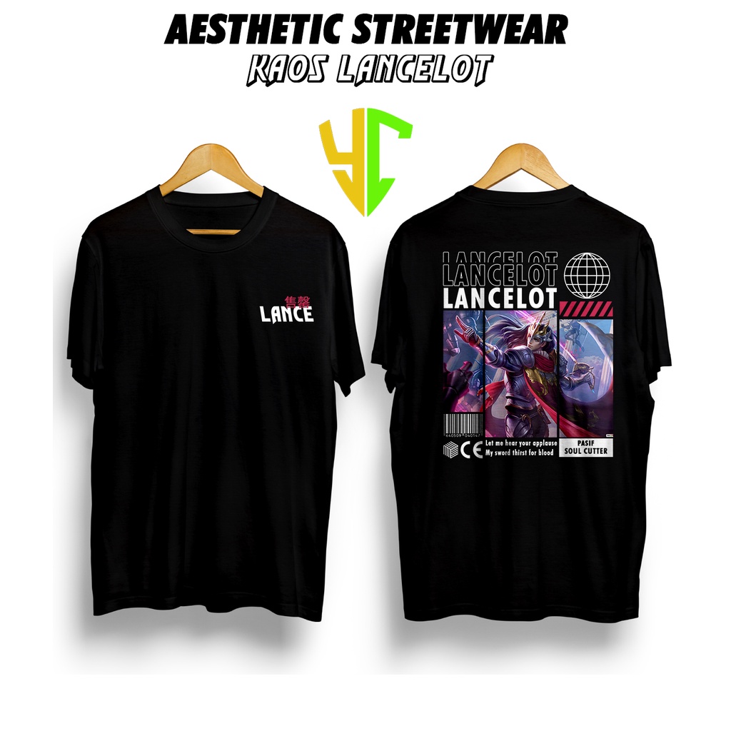 YC Kaos StreetWear Hero ML (LANCELOT EPIC) Bisa Request Hero, Kaos Pendek Pria Kaos Premium Kaso Str