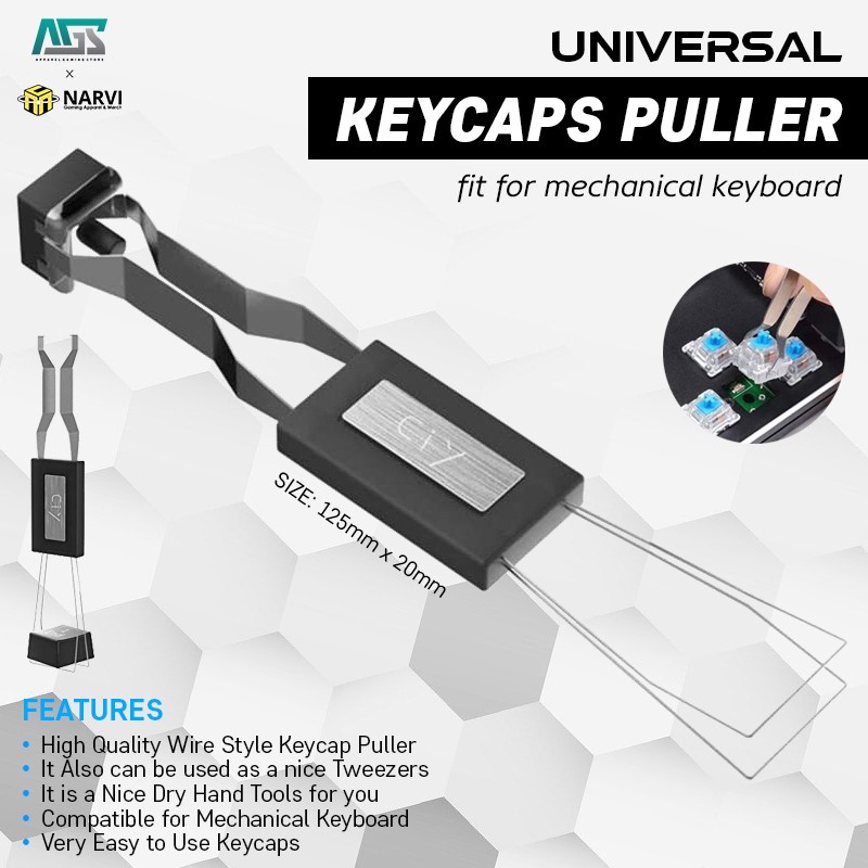 Jual Universal Keycaps Puller / Keypuller 2in1 for Mechanical