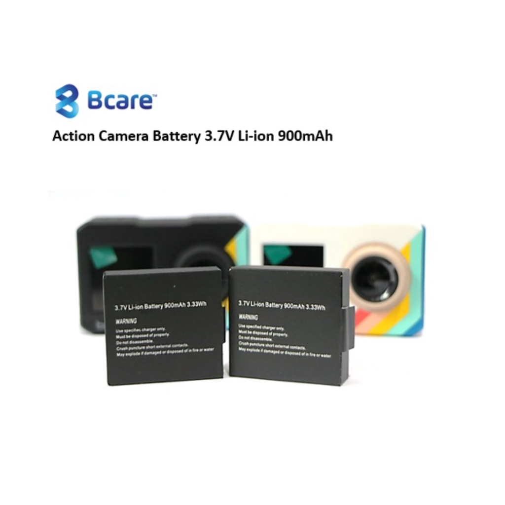 Baterai Action cam Bcare X5 / Baterai Bcare X5 - Camera Battery 3.7V Li-ion 900mAh