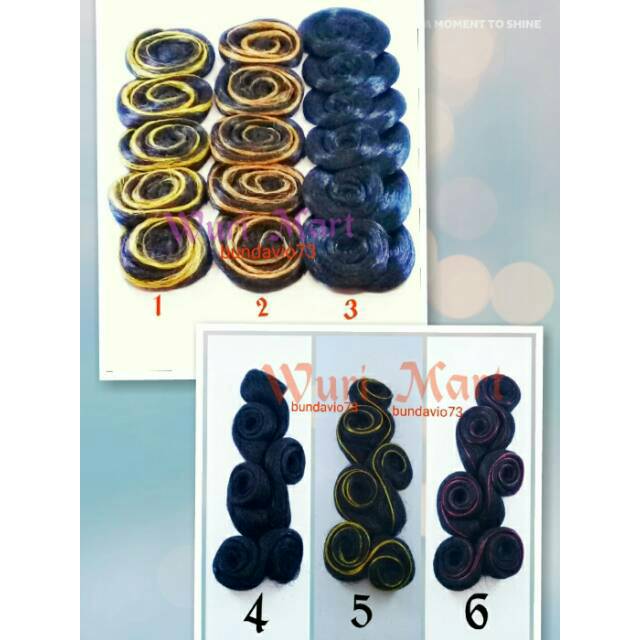 Sanggul modern/Hiasan tempel sanggul/Hiasan rambut