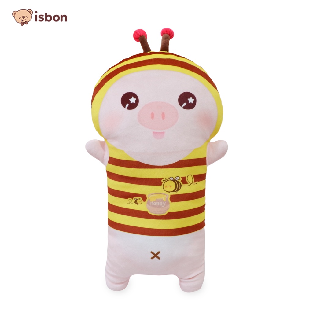 ISTANA BONEKA Guling Mini Bolster Mungil Karakter PIG HOOIDE BEE Menggemaskan Bahan Halus Non Alergi