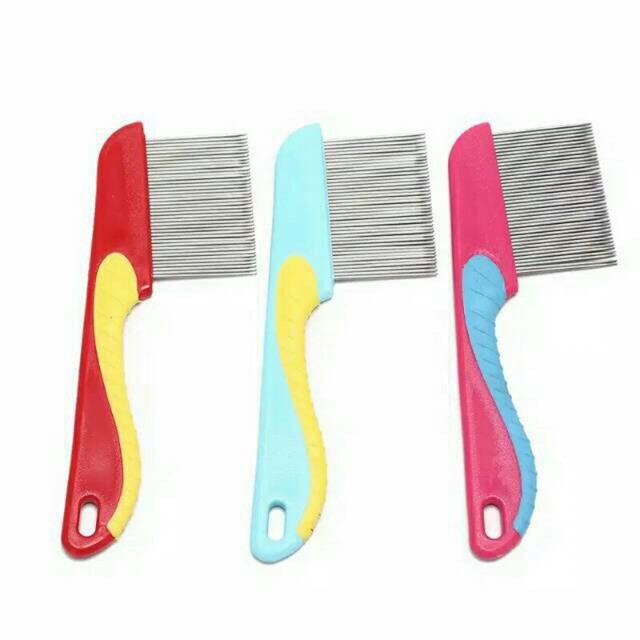 Sisir Terminator Kutu Logam / Sisir Serit Gagang / Serit Ketombe Besi Grosir