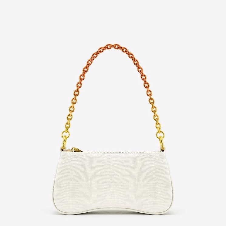 Jual JW PEI Eva Mini Gradient Chain Shoulder Bag White Lizard Shopee Indonesia
