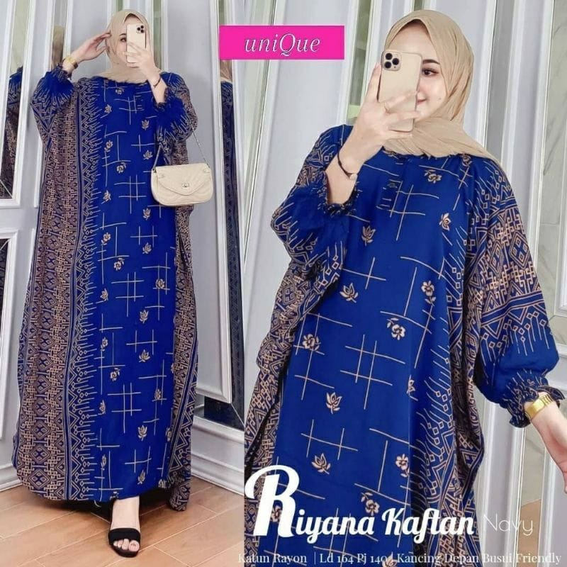 GROSIR KAFTAN RIYANA I KAFTAN SUPER JUMBO LD 140cm I DASTER LOWO TERMURAH