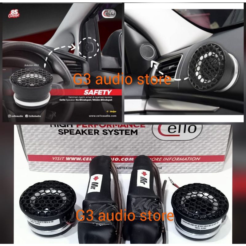 Tweeter Fullrange Cello Solution Pro 1.5inch Sound Quality Series