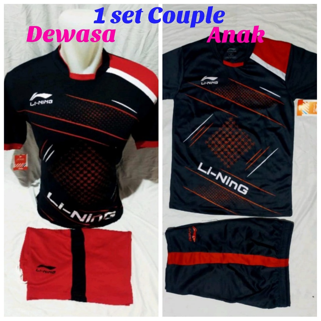 Baju couplean olahraga baju badminton baju bulutangkis baju volly baju olahraga motif terbaru