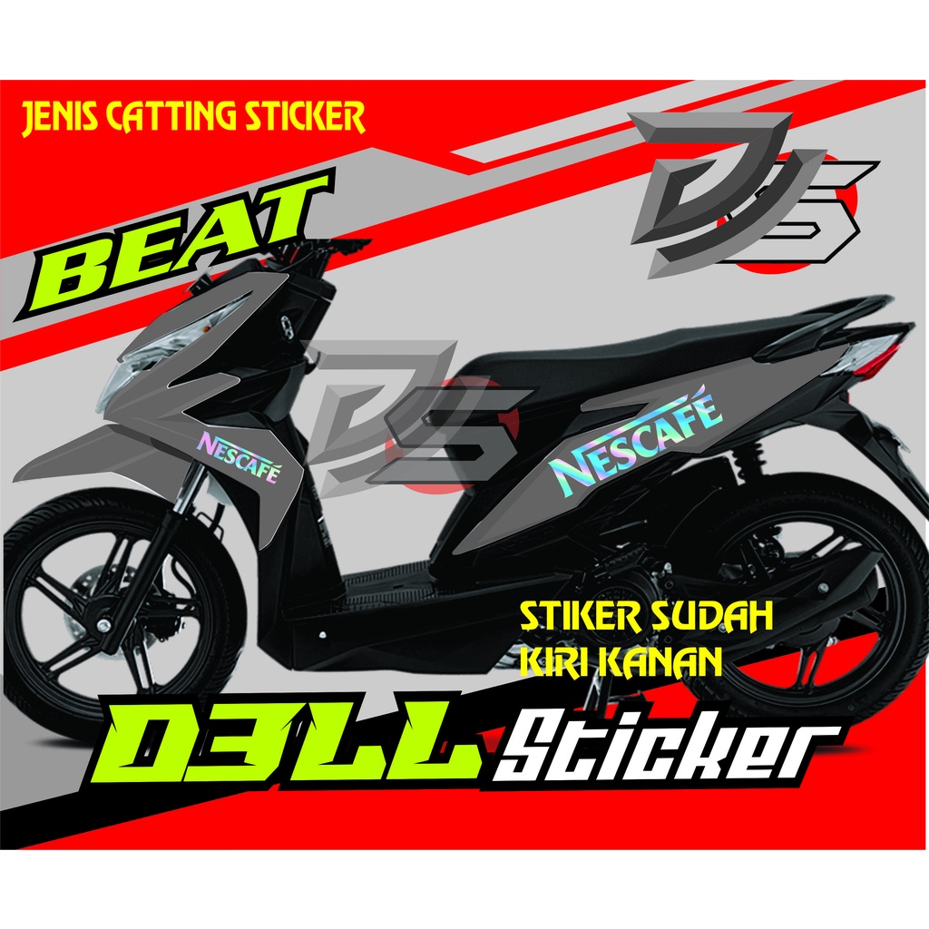 Stiker Beat NESCAFE / Sticker Cutting Beat / Cutting Sticker Beat Street