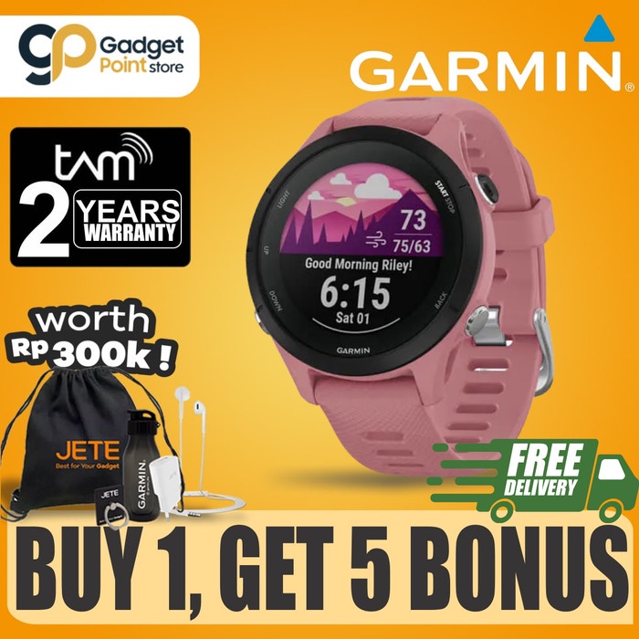 Garmin Forerunner 255s Non Music Light Pink fr255s - Garansi TAM 2Th