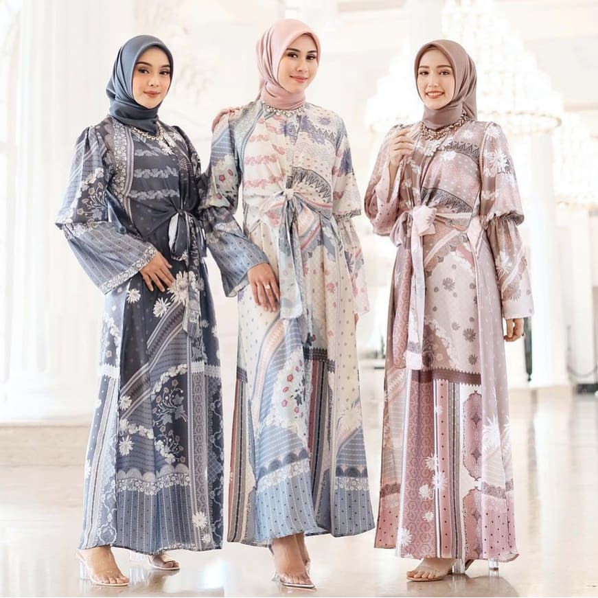 BUKAN PO DANDELION DRESS VANILLAHIJABOFFICIAL JADE NAVY GREY WHITE S M L XL XXL koko