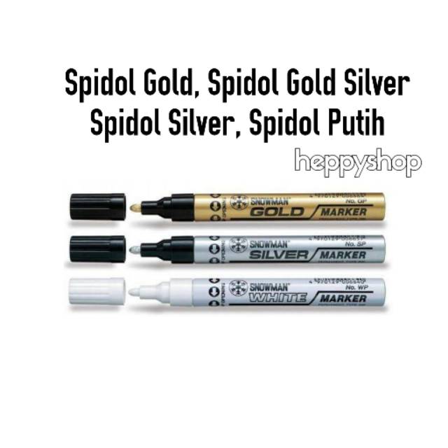 

Spidol Gold, Spidol Gold Silver, Spidol Silver, Spidol Putih