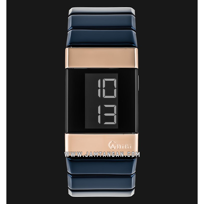 Alexandre Christie AC 9100 LH BURBA Ladies Digital Dial Blue Stainless Steel