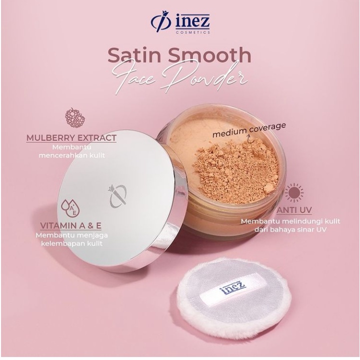 Inez Satin Smooth Face Powder 20 g (NEW PACKAGING)