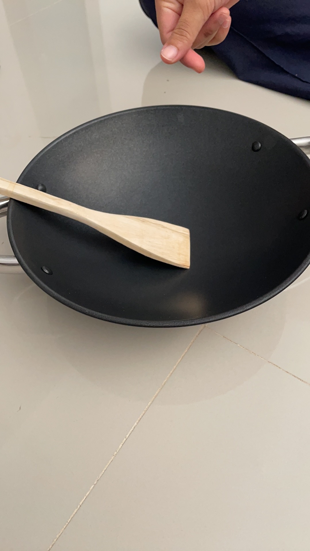 Wok Wajan Besi Non Stick (iron) D26cm W/spatula Bima