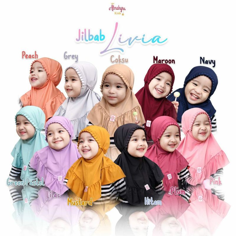 Jilbab Anak | Hijab Anak | Jilbab Livia Almahyra Kids