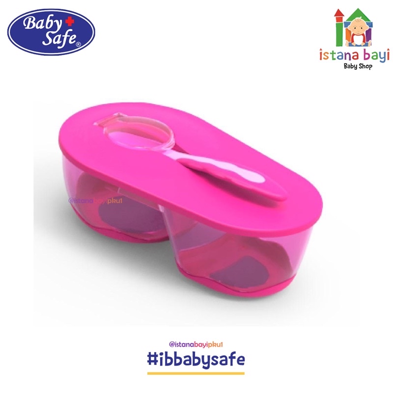 Baby safe Divided Bowl with Spoon - Mangkok makan anak AP010