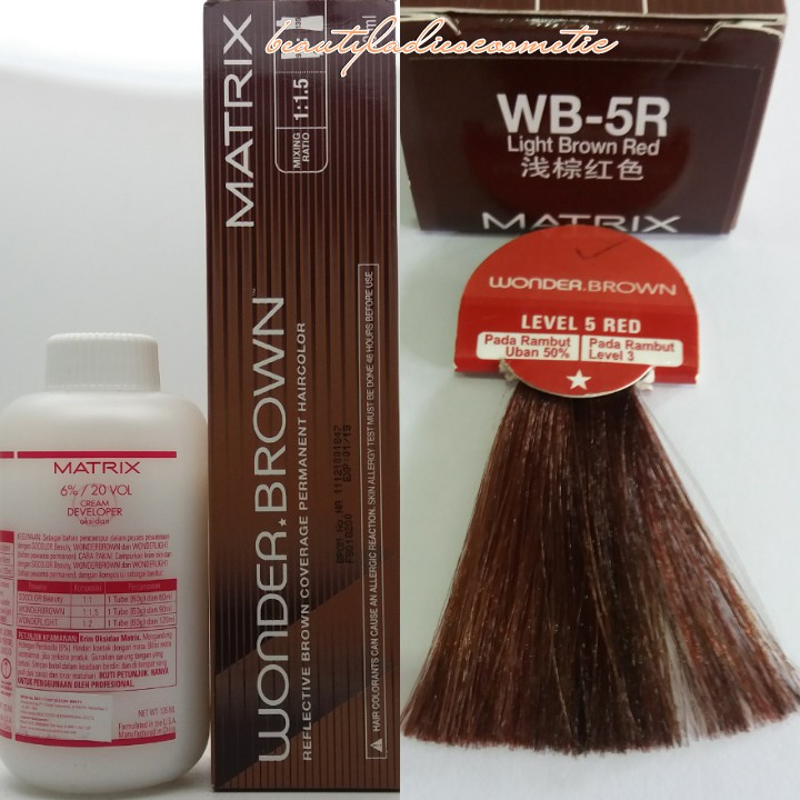 MATRIX WONDER BROWN LIGHT BROWN RED LEVEL-5 90ML