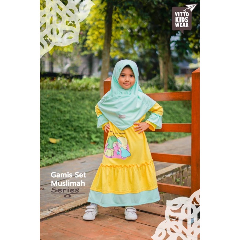 Gamis Anak Set Gamis Vitto