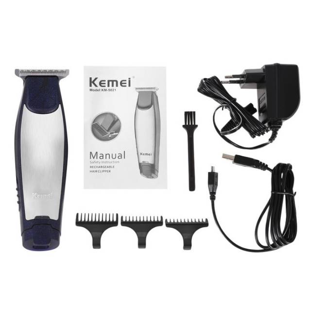 Kemei KM - 5021 Alat Cukur  Rambut Cordless Hair Clipper 3 in 1