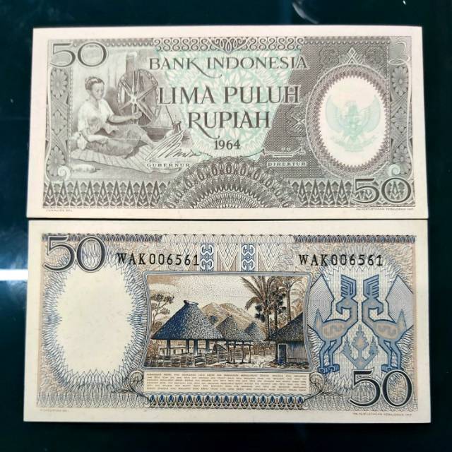 50 RUPIAH SERI PEKERJA 1964