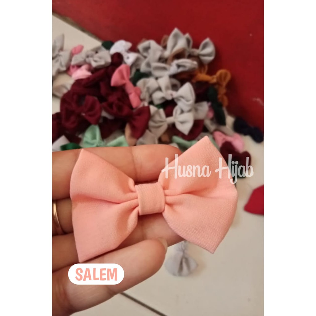 [HUSNA HIJAB] SOUVENIR Bros Pita Kecil Ecer Bahan Wolfis / Bros Pita-Salem