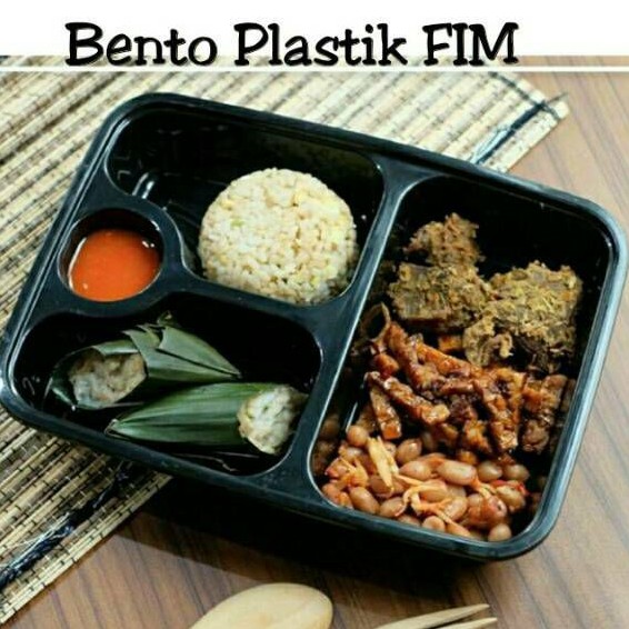 (ISI 25PCS) BOX BENTO Plastik Bisa Dicuci Ulang