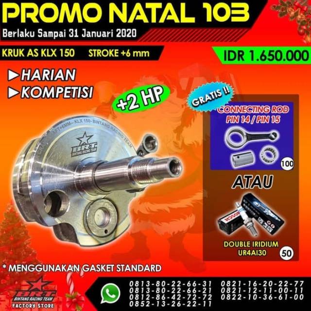 Kruk as brt klx stroke +6mm