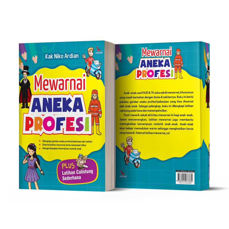 

Buku Mewarnai Aneka Profesi; Plus Latihan Calistung Sederhana - LAKSANA