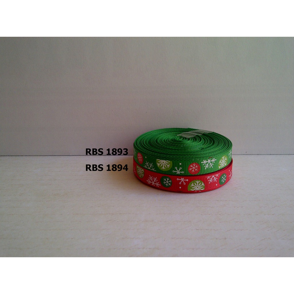 

[10 YARD] PITA GROSGRAIN MOTIF NATAL SALE RBS 1893,1894