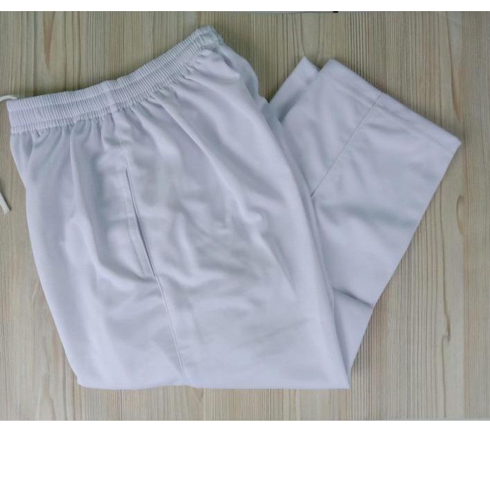 Celana training putih polos pria/wanita 