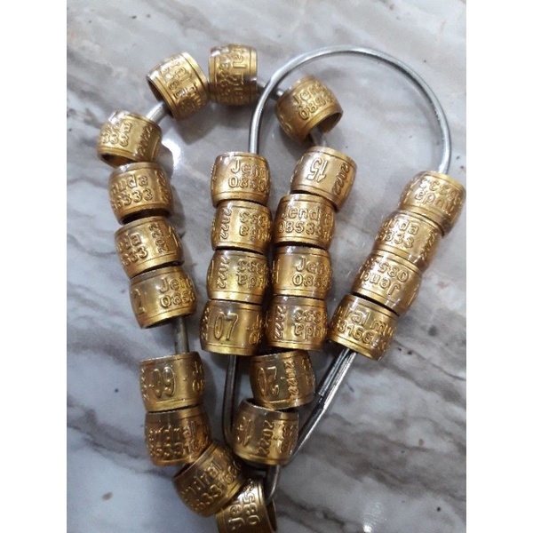 RING MERPATI DONAT UKIR MINIMAL 15 BIJI