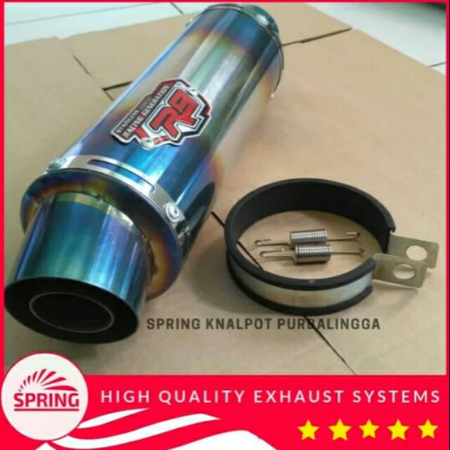 silincer only knalpot racing R9 MUGELLO Vixion - cbr -cb -bison- megapro dll