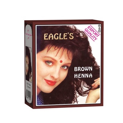 Eagles Black &amp; Brown Henna Hair Box isi 6 pcs | Cat Pewarna Rambut Henna Eagle