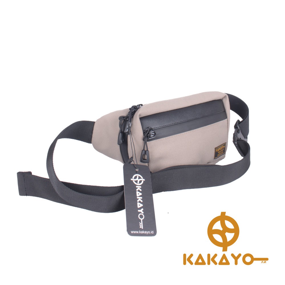 Kakayo/Tas Selempang Pria/Waist Bag/Bahan Kanvas Premium Waterproof/Limited Edition/Waterproof