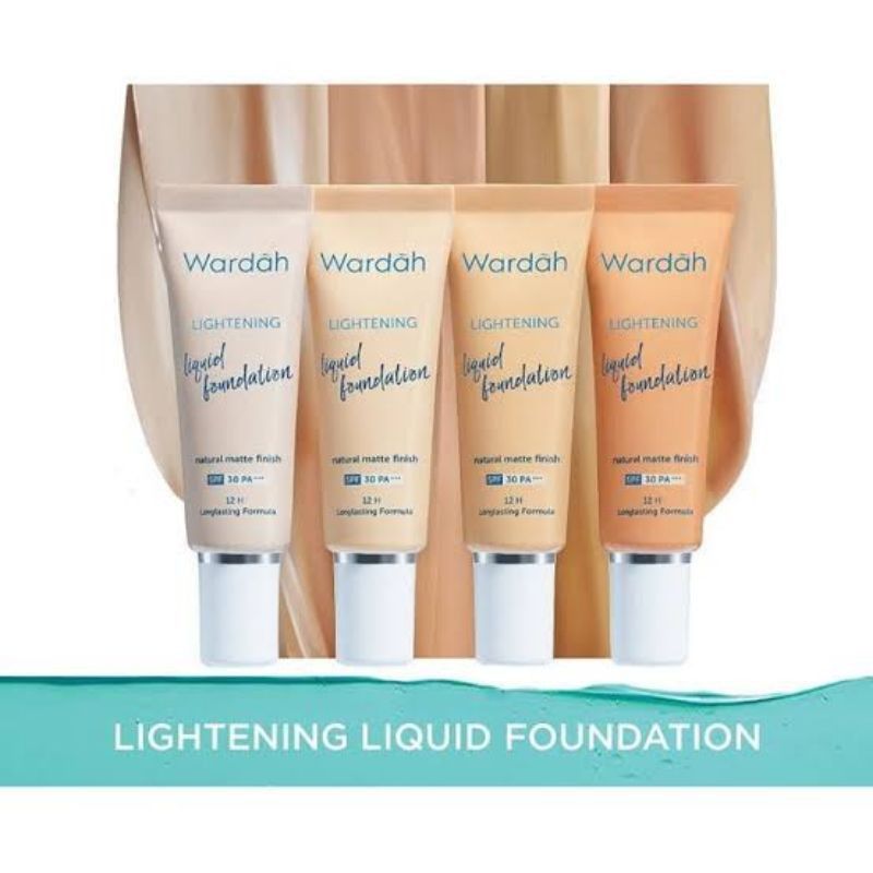 Wardah Lightening Liquid Foundation/Foundation Wardah/Alas Bedak Wardah