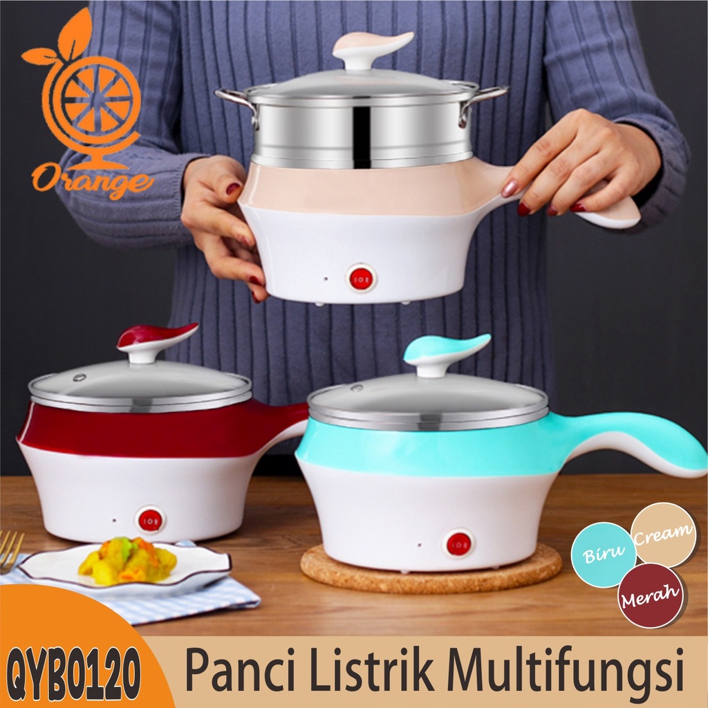 Panci Listrik Multifungsi GRATIS KUKUSAN Panci Elektrik Pegangan Anti Panas Worldhome66