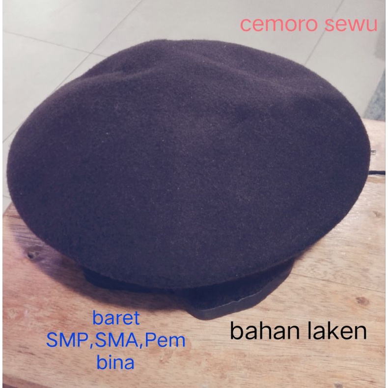 Baret pramuka no 1 untuk SMP SMA dan pembina bahan laken