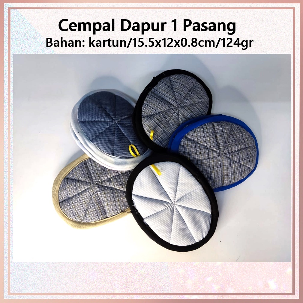 Cempal Dapur/Alat Angkat Panas Bahan Kartun 1 pasang (2pcs)