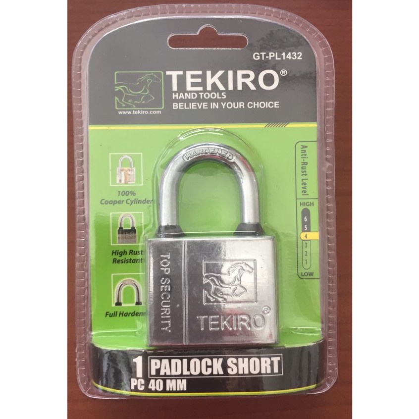 Ecer(Harga grosir)Gembok Tekiro 40 Mm Leher Pendek - Padlock Short 40 Mm - Gembok 40 Mm/GEMBOK GUDANG KUNCI PINTU PAGAR RUMAH WARUNG RUKO KANDANG BERKUALITAS