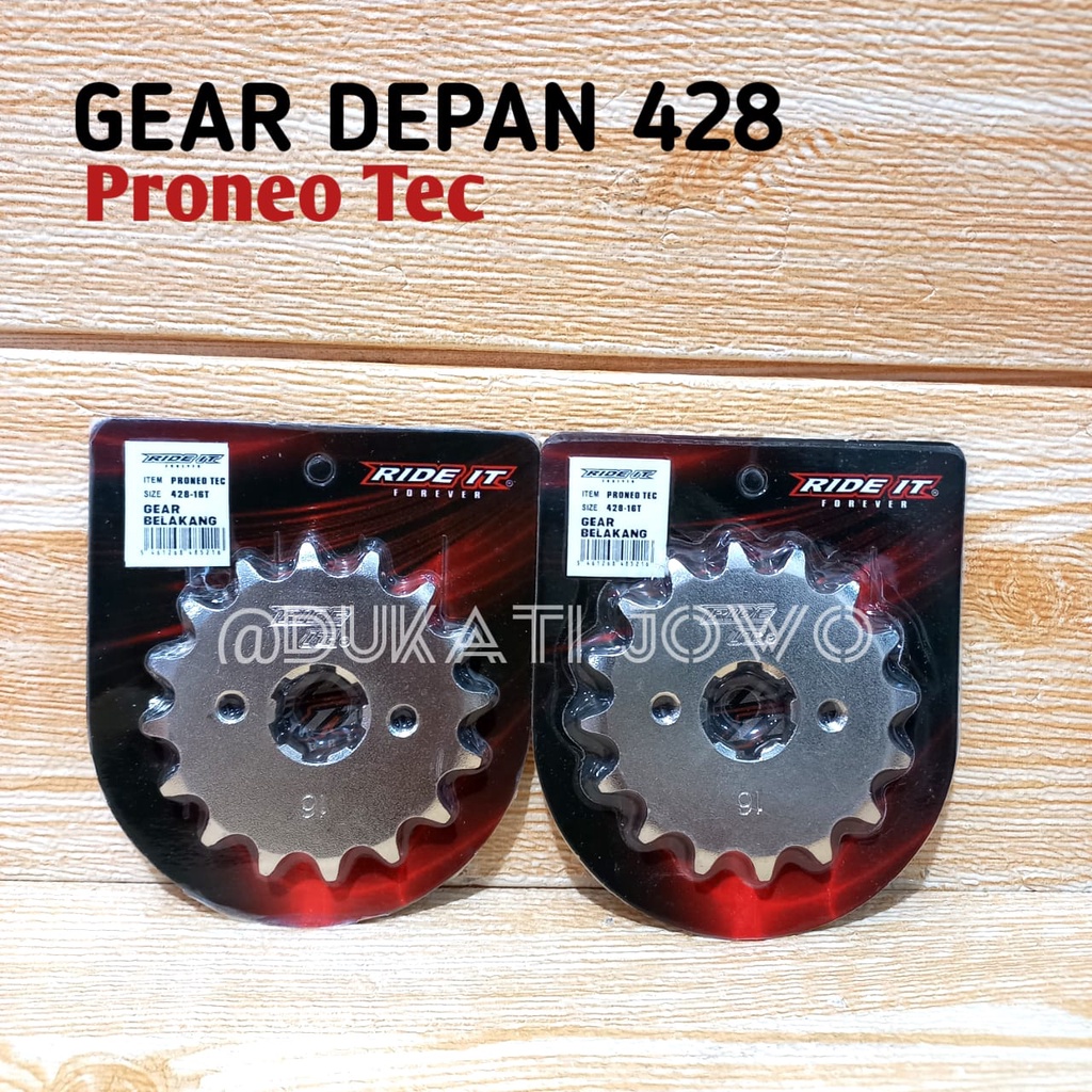 GIR GEAR DEPAN CB GL 14T 15T 16T  PRO GL MAX MEGAPRO PRONEO TEC 428 RIDE IT