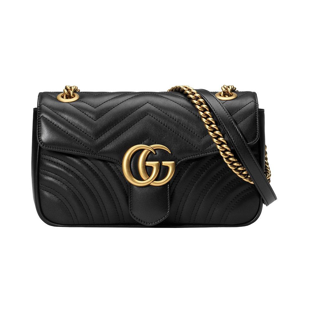 GG Marmont Small Cross-body Bag - Black 100% Authentic