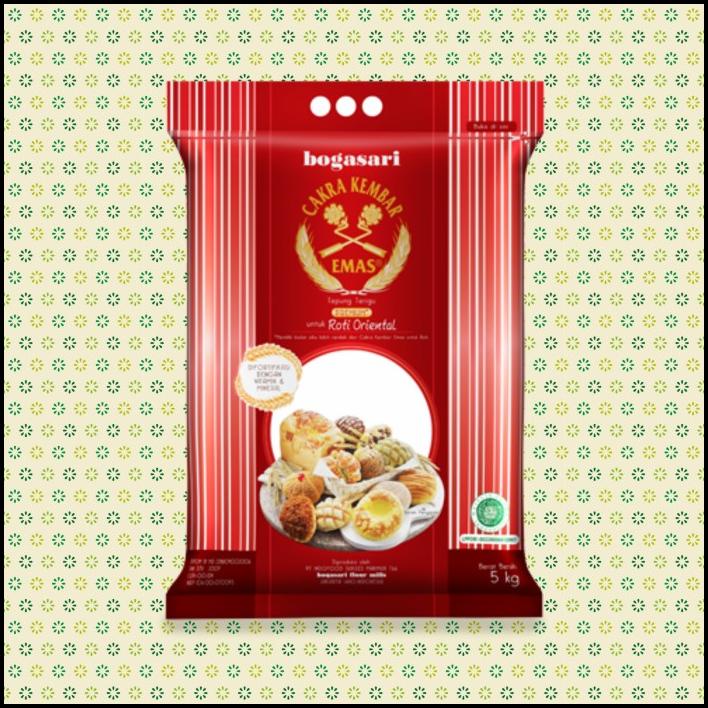 

Terigu Cakra Kembar Emas Oriental 5Kg