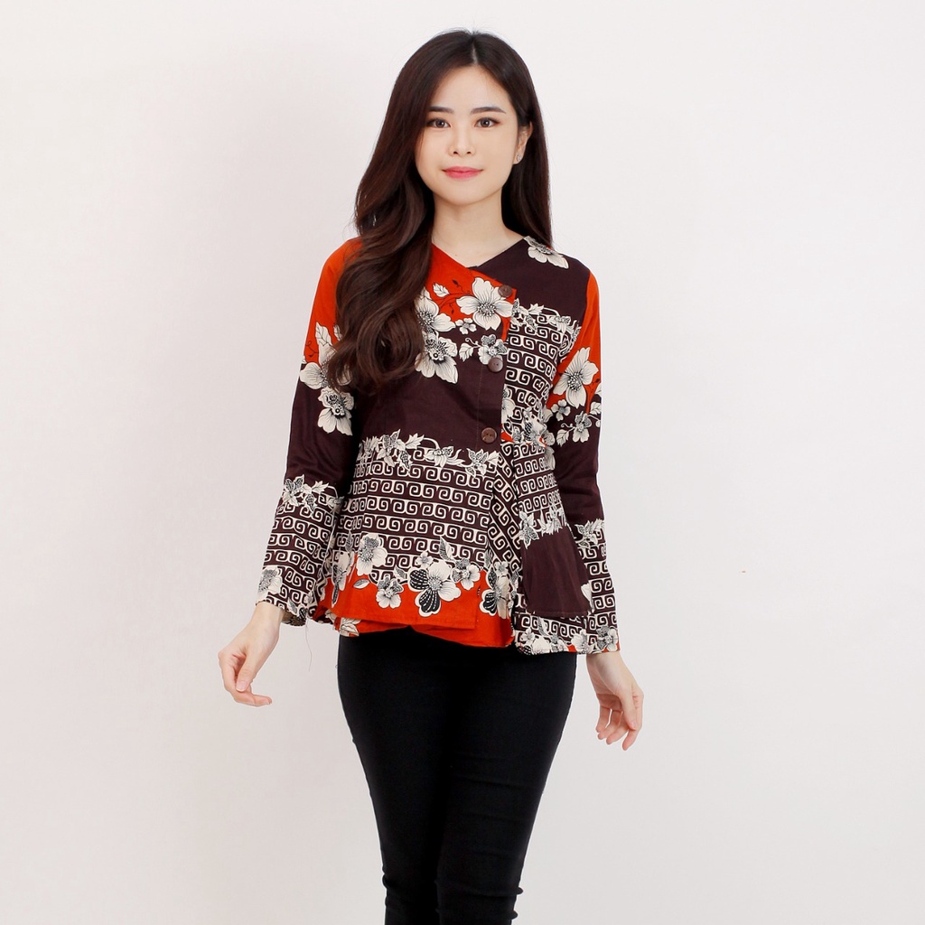 Batik Wanita - Atasan Batik 185 Tangan Panjang