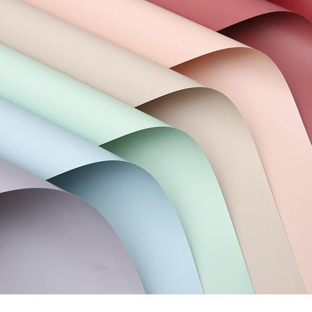 

◄ kertas bunga (20 lembar) Korean doff color cellophane/wrapping paper/kertas bunga murah ☝