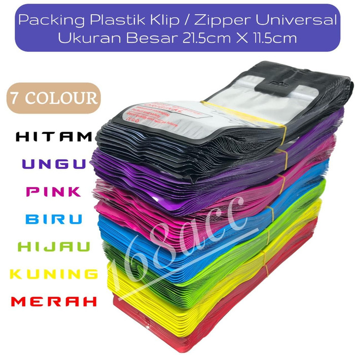 

Laris988-Plastik klip packing case isi 100pcs/Case plastik klip warna warni