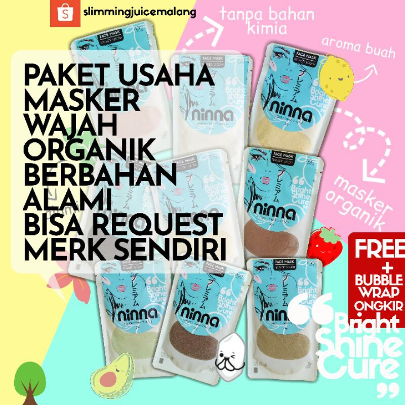 Paket Usaha Masker Scrub Wajah Organik Maklon Berbahan Alami Usaha Untuk Pemula Maklon Rebrand Shopee Indonesia