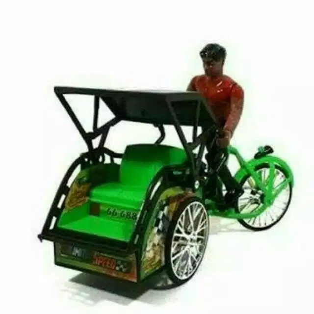 Mainan Becak Elektrik Abang Tukang Becak Indonesia