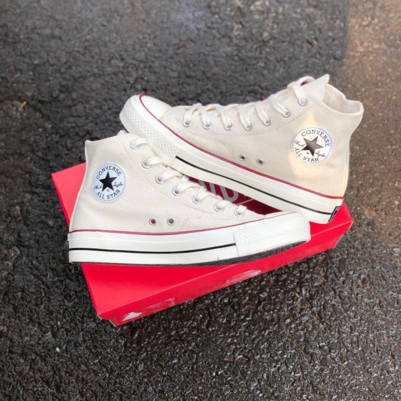 [BISA COD] SEPATU CONVERSE 70'S HIGH BEIGIE WHITE MILK  PREMIUM